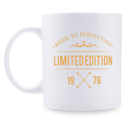 43rd Birthday Gifts for Men - 1976 Birthday Gifts for Men, 43 Years Old Birthday Gifts Coffee Mug for Dad, Husband, Friend, Brother, Him, Colleague, Coworker,limited edition mug - 11oz