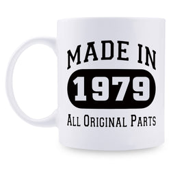 40th Birthday Gifts for Women - 1979 Birthday Gifts for Women, 40 Years Old Birthday Gifts Coffee Mug for Mom, Wife, Friend, Sister, Her, Colleague, Coworker - 11oz