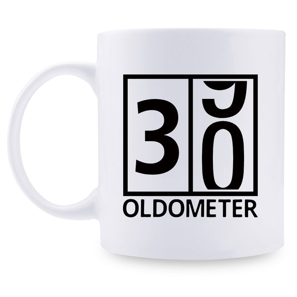 30th Birthday Gifts for Women - 1989 Birthday Gifts for Women, 30 Years Old Birthday Gifts Coffee Mug for Mom, Wife, Friend, Sister, Her, Colleague, Coworker, Oldometer Mug- 11oz