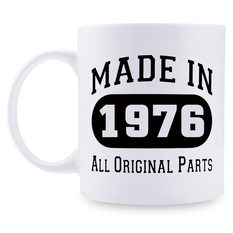 43rd Birthday Gifts for Men - 1976 Birthday Gifts for Men, 43 Years Old Birthday Gifts Coffee Mug for Dad, Husband, Friend, Brother, Him, Colleague, Coworker - 11oz