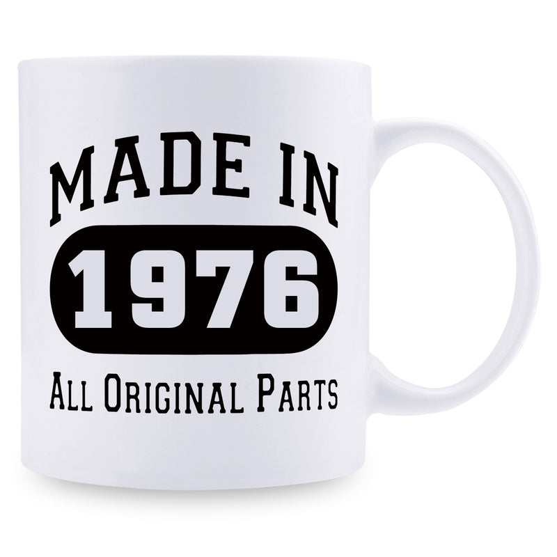 43rd Birthday Gifts for Men - 1976 Birthday Gifts for Men, 43 Years Old Birthday Gifts Coffee Mug for Dad, Husband, Friend, Brother, Him, Colleague, Coworker - 11oz