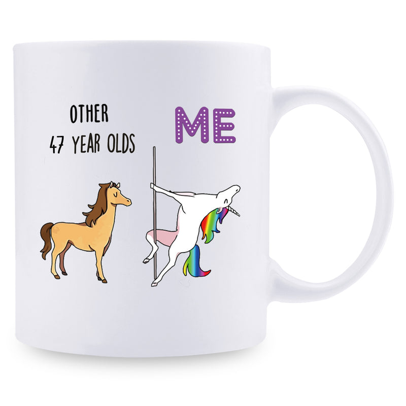 47th Birthday Gifts for Women - 1972 Birthday Gifts for Women, 47 Years Old Birthday Gifts Coffee Mug for Mom, Wife, Friend, Sister, Her, Colleague, Coworker - 11oz