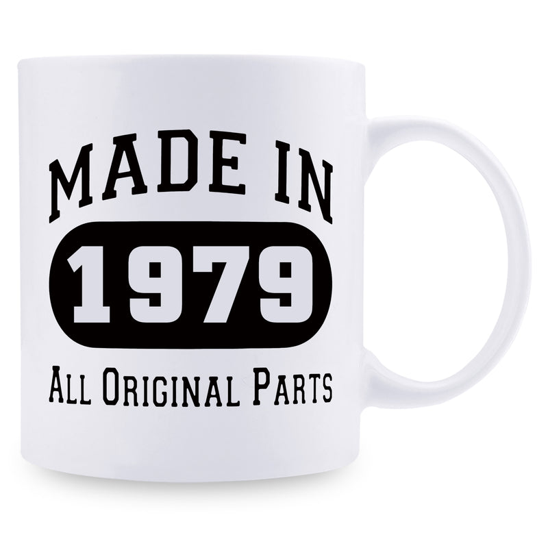 40th Birthday Gifts for Women - 1979 Birthday Gifts for Women, 40 Years Old Birthday Gifts Coffee Mug for Mom, Wife, Friend, Sister, Her, Colleague, Coworker - 11oz