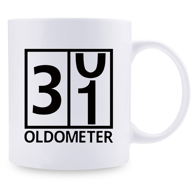 31st Birthday Gifts for Women - 1988 Birthday Gifts for Women, 31 Years Old Birthday Gifts Coffee Mug for Mom, Wife, Friend, Sister, Her, Colleague, Coworker, Oldometer Mug- 11oz