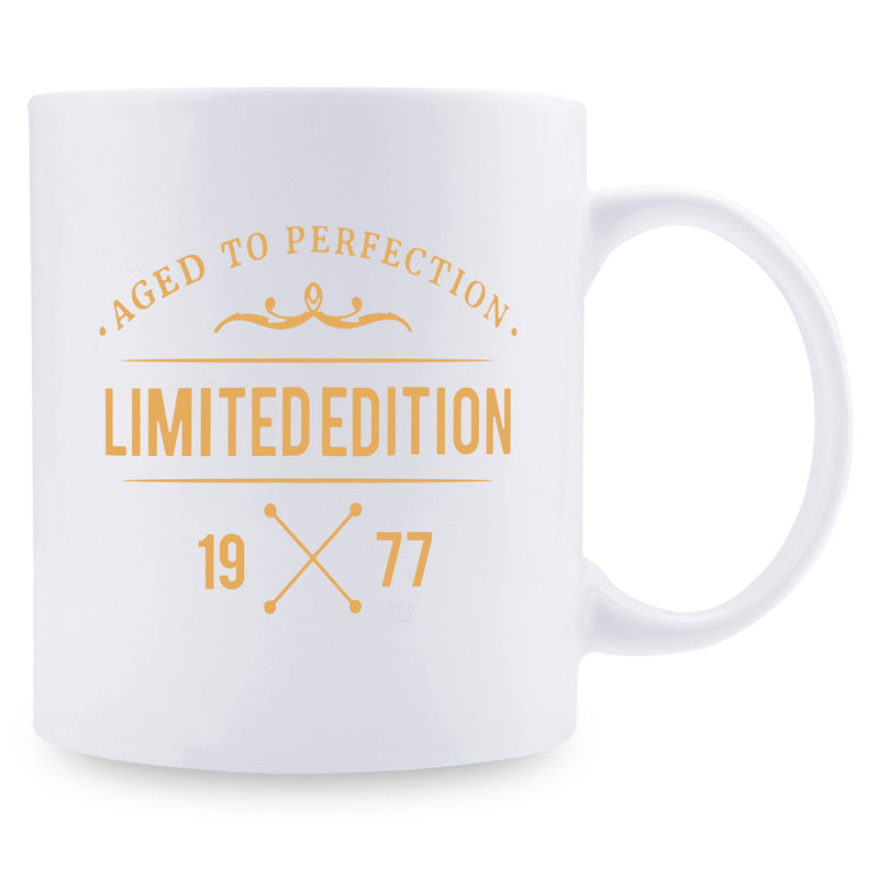 42nd Birthday Gifts for Women - 1977 Birthday Gifts for Women, 42 Years Old Birthday Gifts Coffee Mug for Mom, Wife, Friend, Sister, Her, Colleague, Coworker,limited edition mug - 11oz