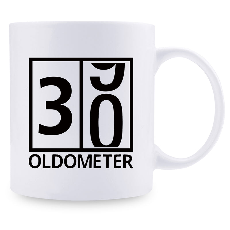 30th Birthday Gifts for Men - 1989 Birthday Gifts for Men, 30 Years Old Birthday Gifts Coffee Mug for Dad, Husband, Friend, Brother, Him, Colleague, Coworker, Oldometer Mug - 11oz