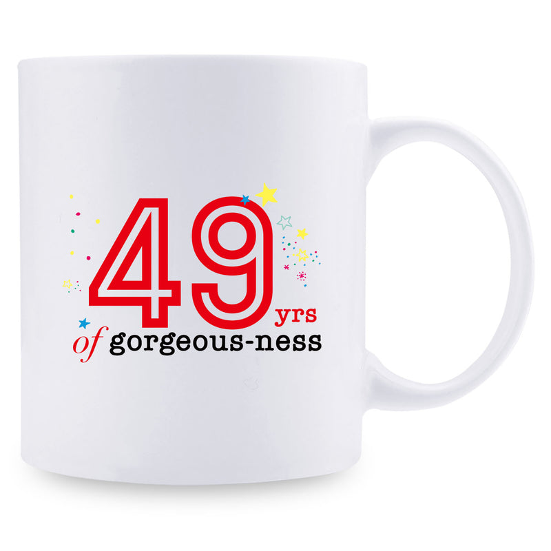 49th Birthday Gifts for Women - 1970 Birthday Gifts for Women, 49 Years Old Birthday Gifts Coffee Mug for Mom, Wife, Friend, Sister, Her, Colleague, Coworker - 11oz