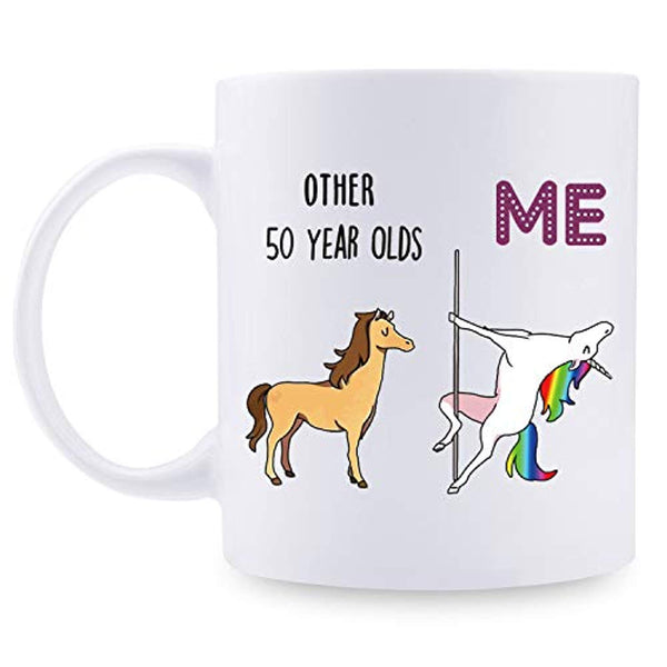 50th Birthday Gifts for Women - 1969 Birthday Gifts for Women, 50 Years Old Birthday Gifts Coffee Mug for Mom, Wife, Friend, Sister, Her, Colleague, Coworker - 11oz