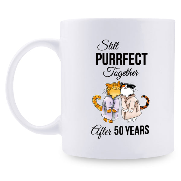 50th Birthday Gifts for Women - 1969 Birthday Gifts for Women, 50 Years Old Birthday Gifts Coffee Mug, Personalized Mug with Age for Mom, Wife, Friend, Sister, Her, Colleague, Coworker - 11oz