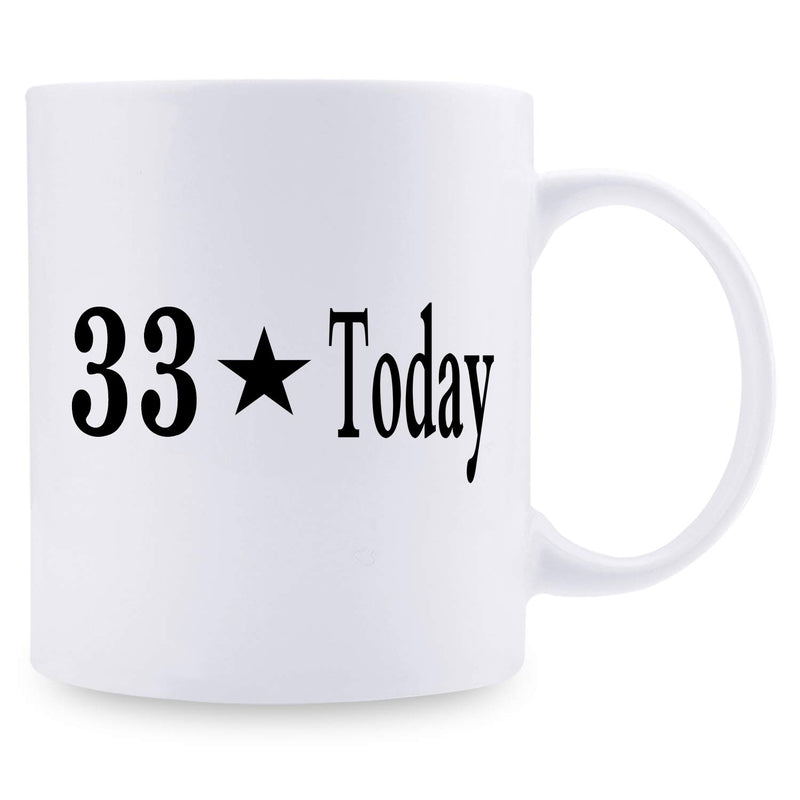 33rd Birthday Gifts for Women - 1986 Birthday Gifts for Women, 33 Years Old Birthday Gifts Coffee Mug for Mom, Wife, Friend, Sister, Her, Colleague, Coworker - 11oz