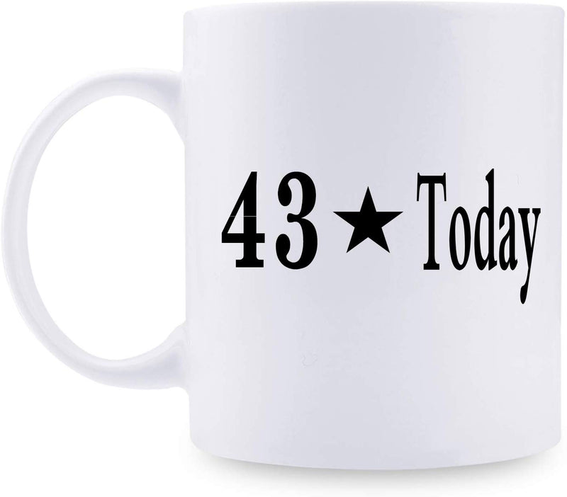 43rd Birthday Gifts for Women - 1976 Birthday Gifts for Women, 43 Years Old Birthday Gifts Coffee Mug for Mom, Wife, Friend, Sister, Her, Colleague, Coworker - 11oz