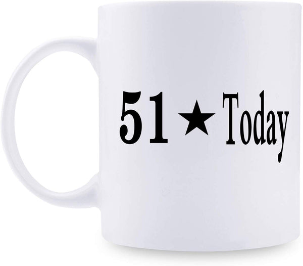 51st Birthday Gifts for Men - 1968 Birthday Gifts for Men, 51 Years Old Birthday Gifts Coffee Mug for Dad, Husband, Friend, Brother, Him, Colleague, Coworker - 11oz