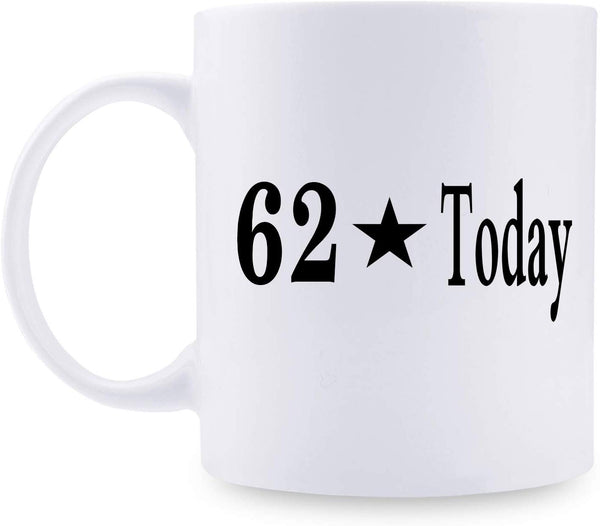 62nd Birthday Gifts for Men - 1957 Birthday Gifts for Men, 62 Years Old Birthday Gifts Coffee Mug for Dad, Husband, Friend, Brother, Him, Colleague, Coworker - 11oz