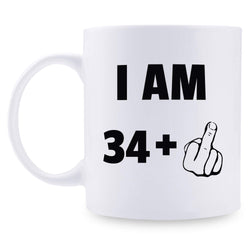 35th Birthday Gifts for Women - 1984 Birthday Gifts for Women, 35 Years Old Birthday Gifts Coffee Mug for Mom, Wife, Friend, Sister, Her, Colleague, Coworker - 11oz