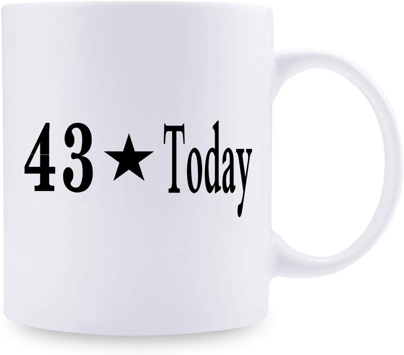 43rd Birthday Gifts for Women - 1976 Birthday Gifts for Women, 43 Years Old Birthday Gifts Coffee Mug for Mom, Wife, Friend, Sister, Her, Colleague, Coworker - 11oz