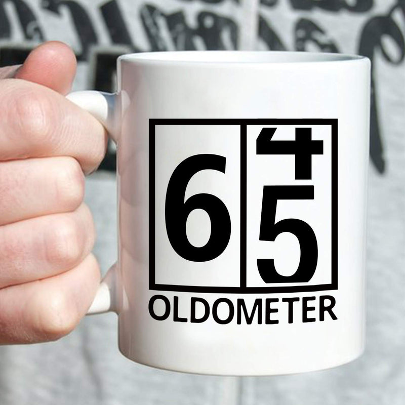 65th Birthday Gifts for Men - 1954 Birthday Gifts for Men, 65 Years Old Birthday Gifts Coffee Mug for Dad, Husband, Friend, Brother, Him, Colleague, Coworker, Oldometer Mug- 11oz