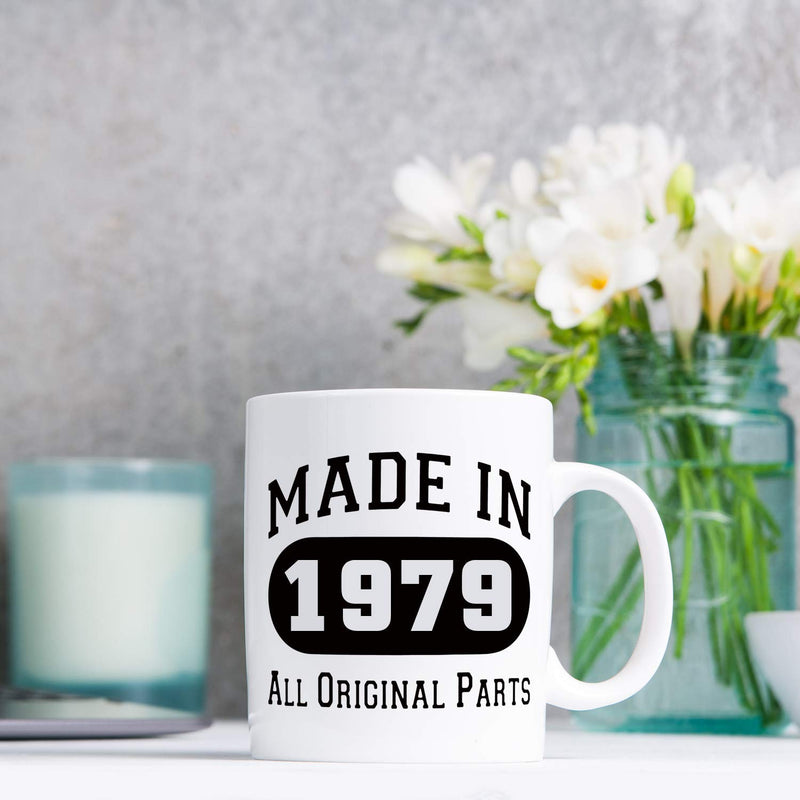 40th Birthday Gifts for Women - 1979 Birthday Gifts for Women, 40 Years Old Birthday Gifts Coffee Mug for Mom, Wife, Friend, Sister, Her, Colleague, Coworker - 11oz