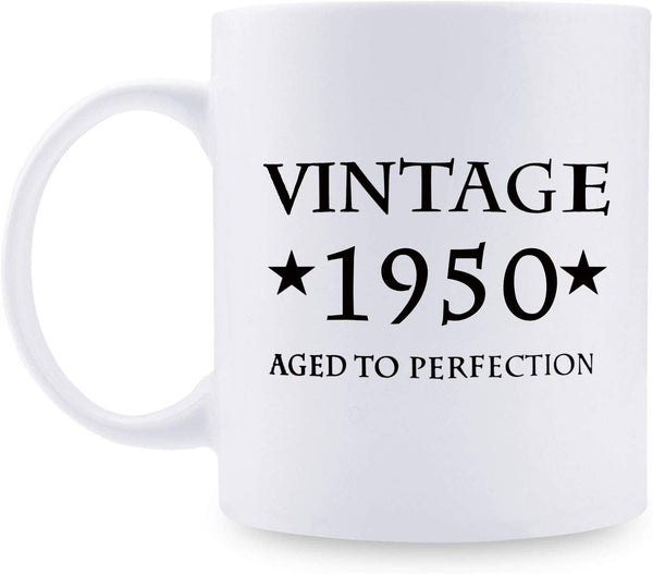 69th Birthday Gifts for Women - 1950 Birthday Gifts for Women, 69 Years Old Birthday Gifts Coffee Mug for Mom, Wife, Friend, Sister, Her, Colleague, Coworker - 11oz