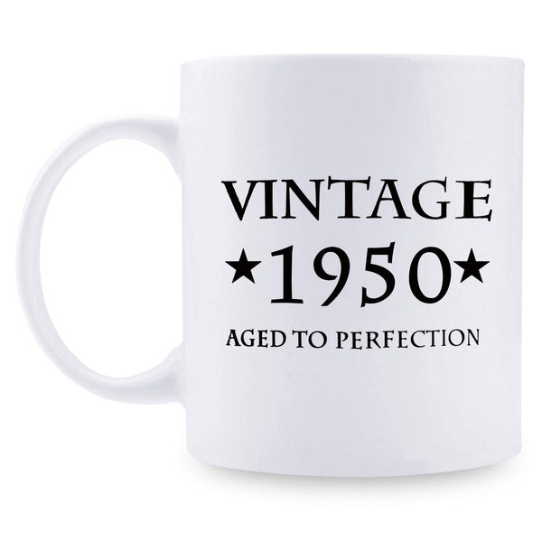 69th Birthday Gifts for Men - 1950 Birthday Gifts for Men, 69 Years Old Birthday Gifts Coffee Mug for Dad, Husband, Friend, Brother, Him, Colleague, Coworker - 11oz