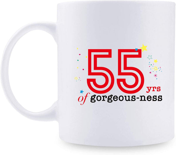 55th Birthday Gifts for Women - 1964 Birthday Gifts for Women, 55 Years Old Birthday Gifts Coffee Mug for Mom, Wife, Friend, Sister, Her, Colleague, Coworker - 11oz