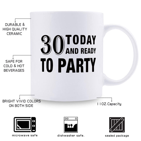 30th Birthday Gifts for Women - 1989 Birthday Gifts for Women, 30 Years Old Birthday Gifts Coffee Mug for Mom, Wife, Friend, Sister, Her, Colleague, Coworker - 11oz