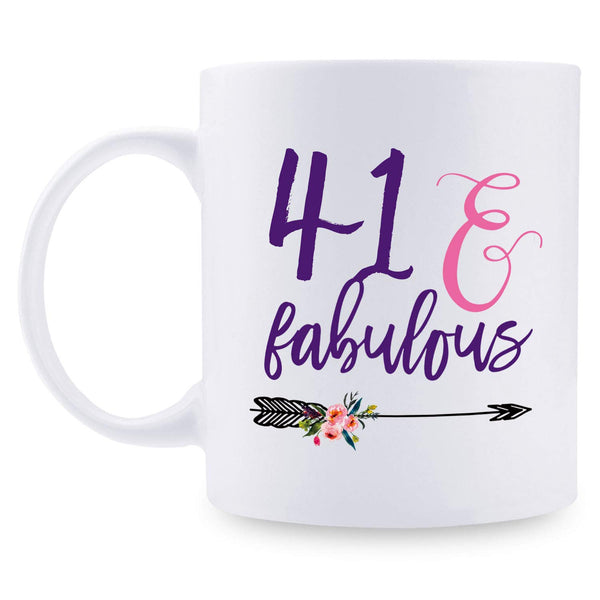 41st Birthday Gifts for Women - 1978 Birthday Gifts for Women, 41 Years Old Birthday Gifts Coffee Mug for Mom, Wife, Friend, Sister, Her, Colleague, Coworker - 11oz