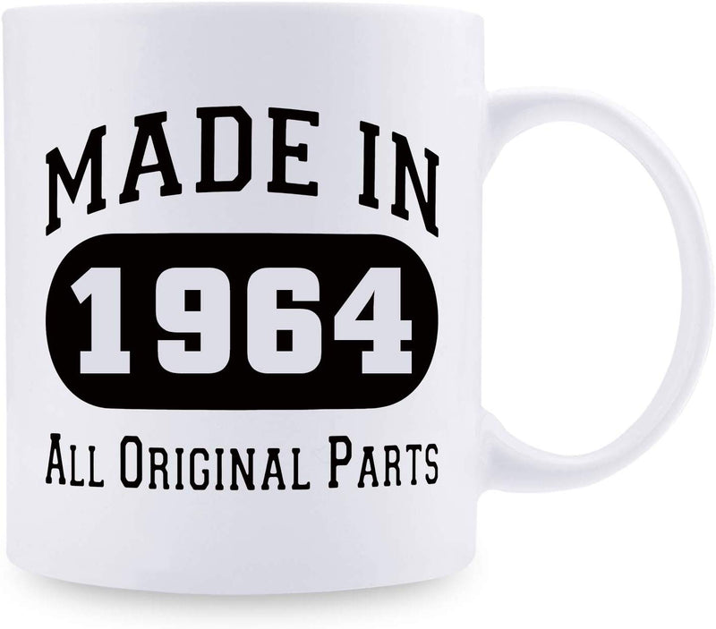 55th Birthday Gifts for Men - 1964 Birthday Gifts for Men, 55 Years Old Birthday Gifts Coffee Mug for Dad, Husband, Friend, Brother, Him, Colleague, Coworker - 11oz