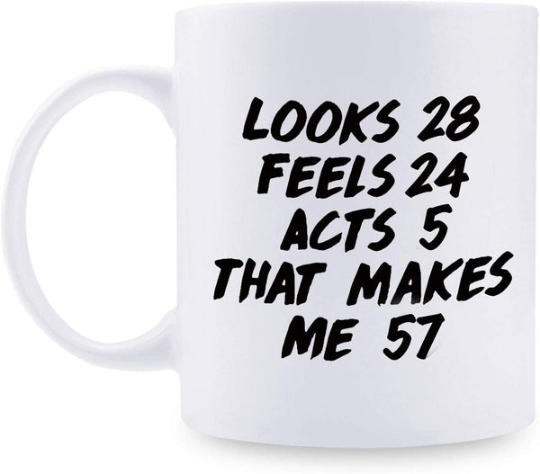 57th Birthday Gifts for Men - 1962 Birthday Gifts for Men, 57 Years Old Birthday Gifts Coffee Mug for Dad, Husband, Friend, Brother, Him, Colleague, Coworker - 11oz