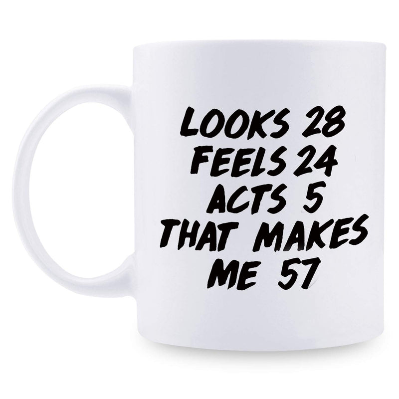 57th Birthday Gifts for Women - 1962 Birthday Gifts for Women, 57 Years Old Birthday Gifts Coffee Mug for Mom, Wife, Friend, Sister, Her, Colleague, Coworker - 11oz