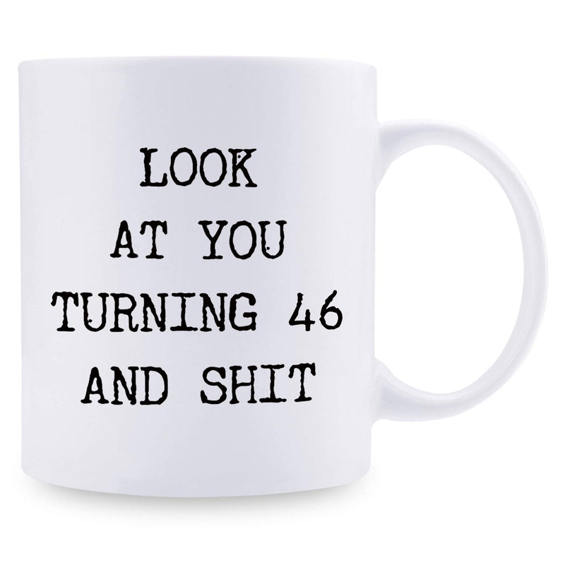 46th Birthday Gifts for Women - 1973 Birthday Gifts for Women, 46 Years Old Birthday Gifts Coffee Mug for Mom, Wife, Friend, Sister, Her, Colleague, Coworker - 11oz