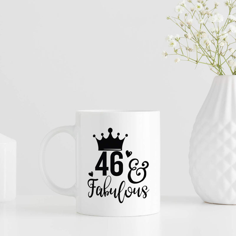 46th Birthday Gifts for Women - 1973 Birthday Gifts for Women, 46 Years Old Birthday Gifts Coffee Mug for Mom, Wife, Friend, Sister, Her, Colleague, Coworker - 11oz