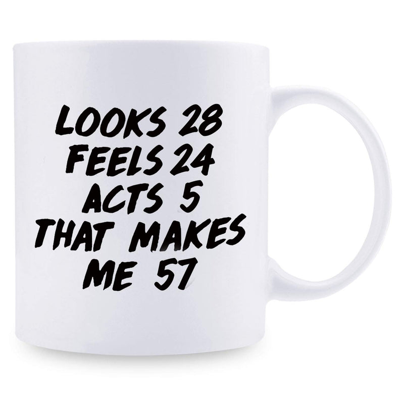 57th Birthday Gifts for Women - 1962 Birthday Gifts for Women, 57 Years Old Birthday Gifts Coffee Mug for Mom, Wife, Friend, Sister, Her, Colleague, Coworker - 11oz