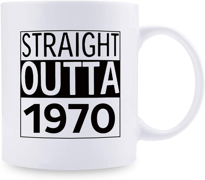 49th Birthday Gifts for Men - 1970 Birthday Gifts for Men, 49 Years Old Birthday Gifts Coffee Mug for Dad, Husband, Friend, Brother, Him, Colleague, Coworker - 11oz