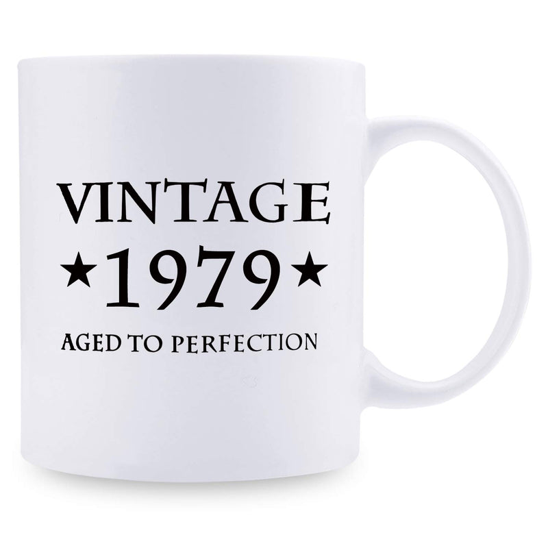 40th Birthday Gifts for Men - 1979 Birthday Gifts for Men, 40 Years Old Birthday Gifts Coffee Mug for Dad, Husband, Friend, Brother, Him, Colleague, Coworker - 11oz