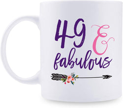 49th Birthday Gifts for Women - 1970 Birthday Gifts for Women, 49 Years Old Birthday Gifts Coffee Mug for Mom, Wife, Friend, Sister, Her, Colleague, Coworker - 11oz