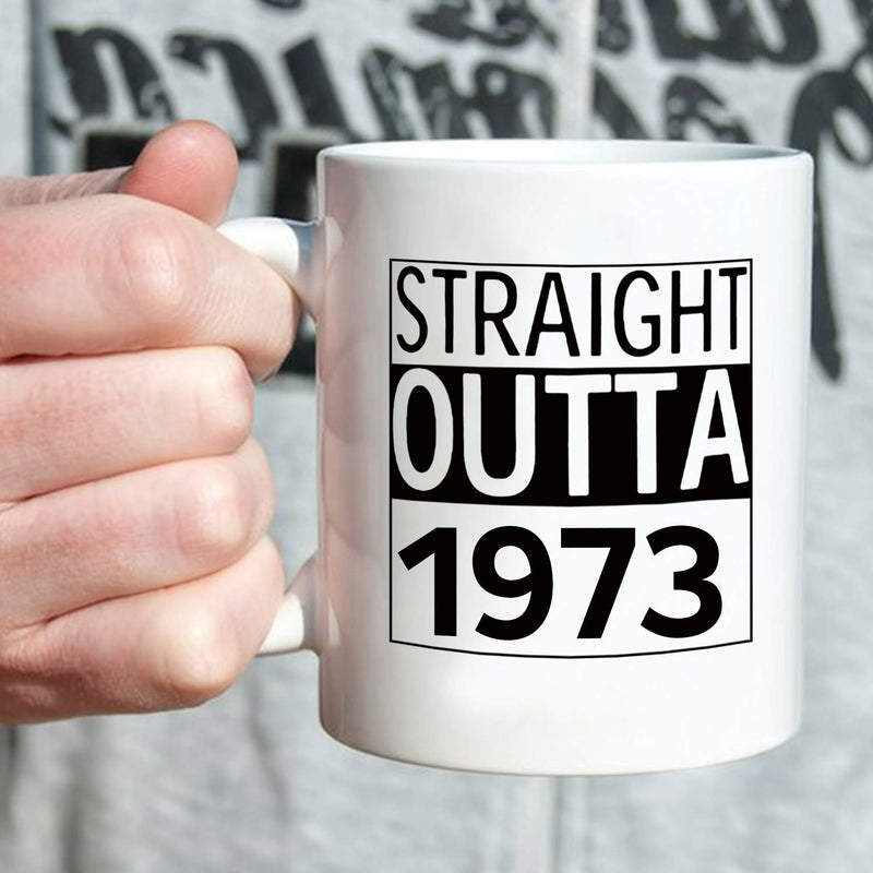 46th Birthday Gifts for Men - 1973 Birthday Gifts for Men, 46 Years Old Birthday Gifts Coffee Mug for Dad, Husband, Friend, Brother, Him, Colleague, Coworker - 11oz