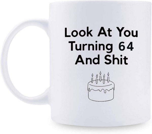 64th Birthday Gifts for Men - 1955 Birthday Gifts for Men, 64 Years Old Birthday Gifts Coffee Mug for Dad, Husband, Friend, Brother, Him, Colleague, Coworker - 11oz