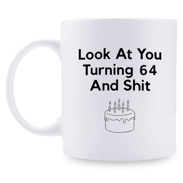 64th Birthday Gifts for Women - 1955 Birthday Gifts for Women, 64 Years Old Birthday Gifts Coffee Mug for Mom, Wife, Friend, Sister, Her, Colleague, Coworker - 11oz