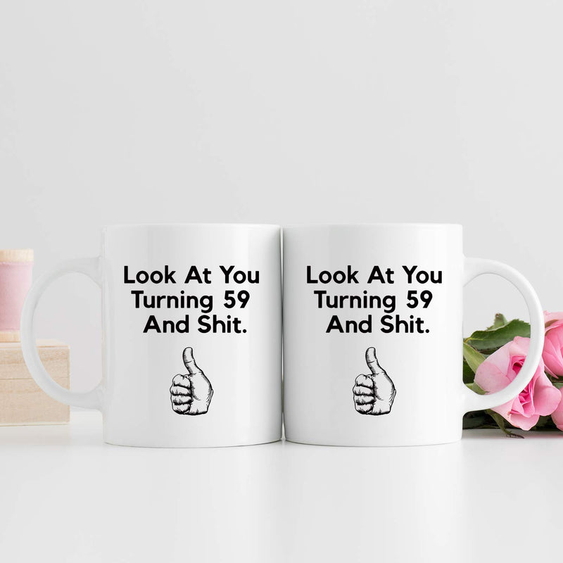 59th Birthday Gifts for Men - 1960 Birthday Gifts for Men, 59 Years Old Birthday Gifts Coffee Mug for Dad, Husband, Friend, Brother, Him, Colleague, Coworker - 11oz