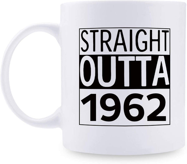 57th Birthday Gifts for Men - 1962 Birthday Gifts for Men, 57 Years Old Birthday Gifts Coffee Mug for Dad, Husband, Friend, Brother, Him, Colleague, Coworker - 11oz