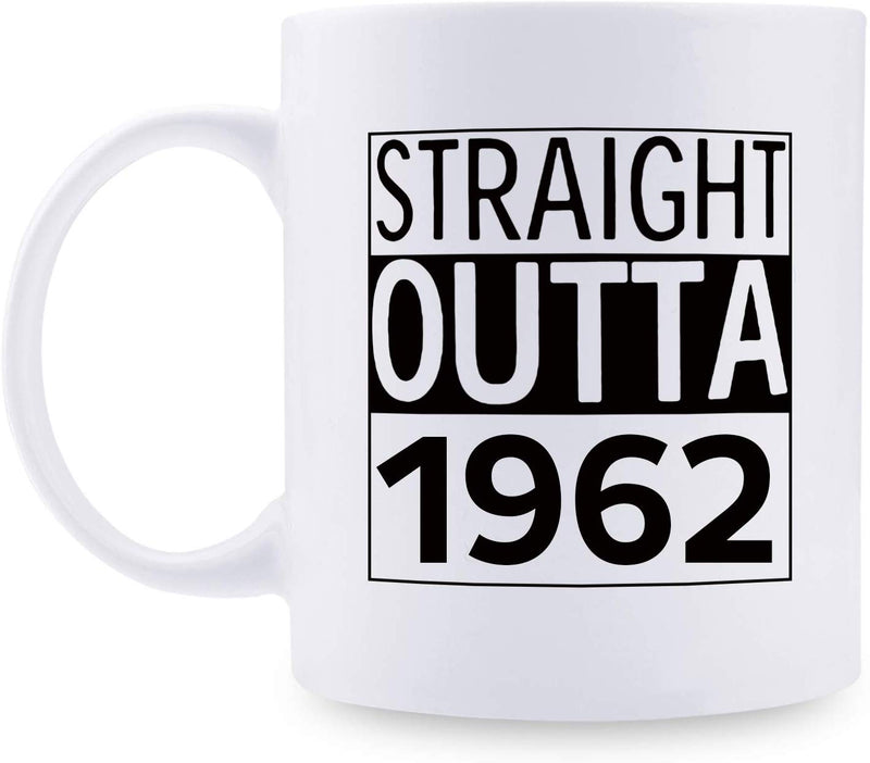 57th Birthday Gifts for Men - 1962 Birthday Gifts for Men, 57 Years Old Birthday Gifts Coffee Mug for Dad, Husband, Friend, Brother, Him, Colleague, Coworker - 11oz