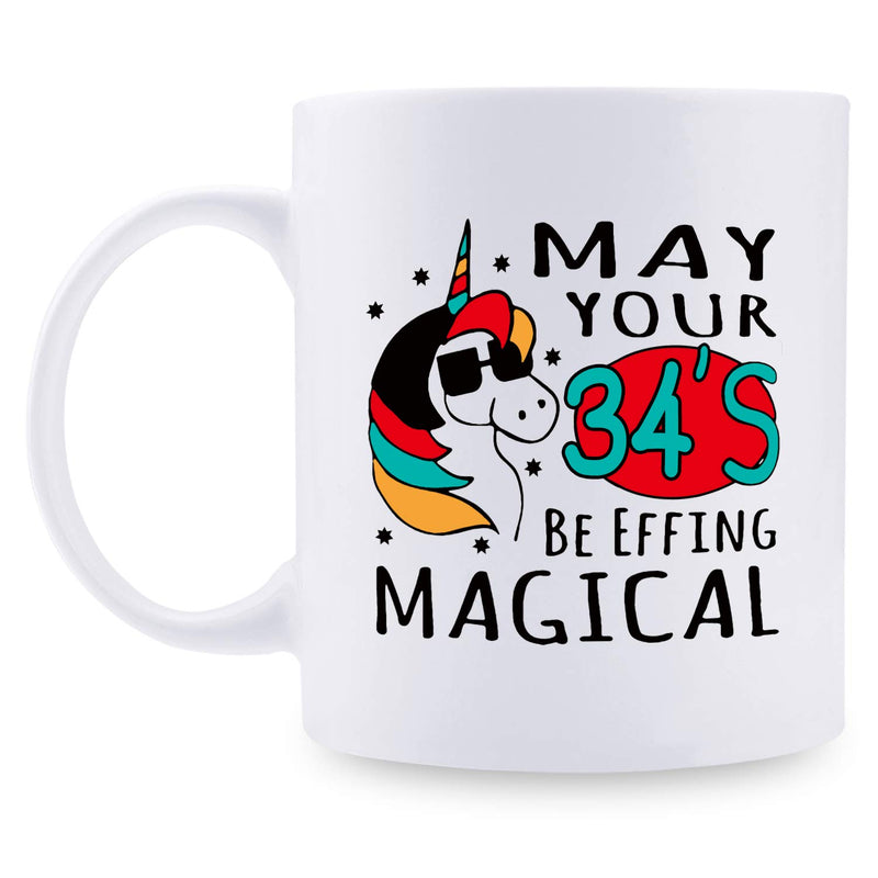 34th Birthday Gifts for Men - 1985 Birthday Gifts for Men, 34 Years Old Birthday Gifts Coffee Mug for Dad, Husband, Friend, Brother, Him, Colleague, Coworker - 11oz