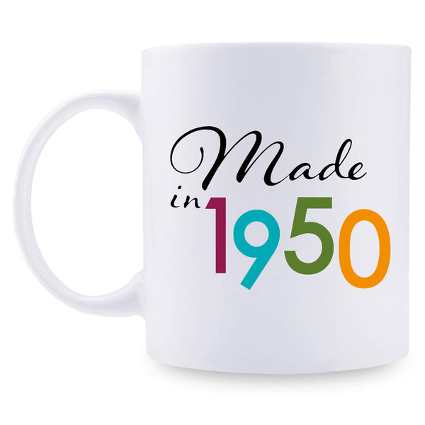 69th Birthday Gifts for Men - 1950 Birthday Gifts for Men, 69 Years Old Birthday Gifts Coffee Mug for Dad, Husband, Friend, Brother, Him, Colleague, Coworker - 11oz