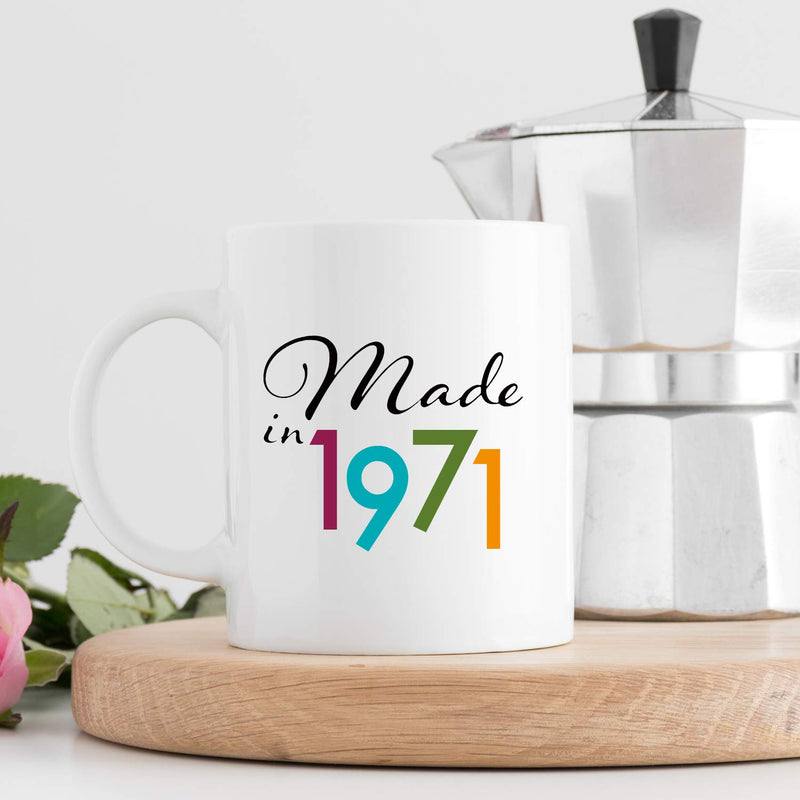 48th Birthday Gifts for Men - 1971 Birthday Gifts for Men, 48 Years Old Birthday Gifts Coffee Mug for Dad, Husband, Friend, Brother, Him, Colleague, Coworker - 11oz