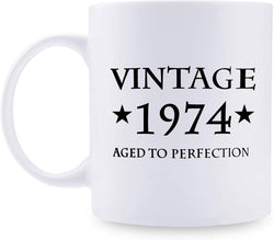 45th Birthday Gifts for Men - 1974 Birthday Gifts for Men, 45 Years Old Birthday Gifts Coffee Mug for Dad, Husband, Friend, Brother, Him, Colleague, Coworker - 11oz