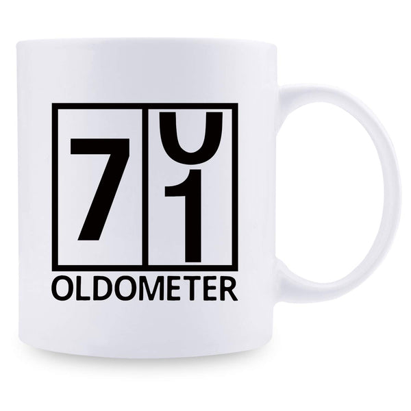 71st Birthday Gifts for Women - 1948 Birthday Gifts for Women, 71 Years Old Birthday Gifts Coffee Mug for Mom, Wife, Friend, Sister, Her, Colleague, Coworker, Oldometer Mug - 11oz