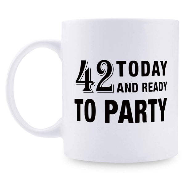 42nd Birthday Gifts for Women - 1977 Birthday Gifts for Women, 42 Years Old Birthday Gifts Coffee Mug for Mom, Wife, Friend, Sister, Her, Colleague, Coworker - 11oz