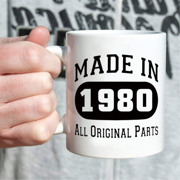 39th Birthday Gifts for Men - 1980 Birthday Gifts for Men, 39 Years Old Birthday Gifts Coffee Mug for Dad, Husband, Friend, Brother, Him, Colleague, Coworker - 11oz