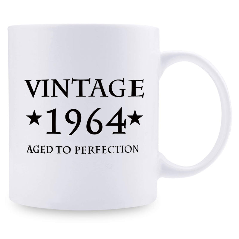 55th Birthday Gifts for Men - 1964 Birthday Gifts for Men, 55 Years Old Birthday Gifts Coffee Mug for Dad, Husband, Friend, Brother, Him, Colleague, Coworker - 11oz