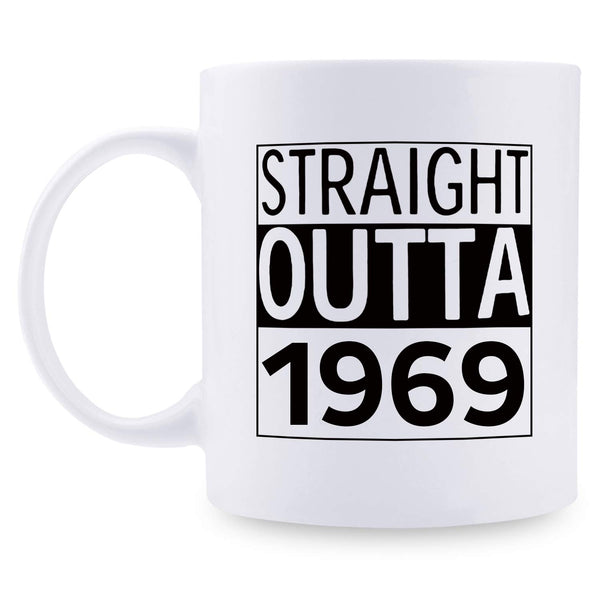 50th Birthday Gifts foMen - 1969 Birthday Gifts for Men, 50 Years Old Birthday Gifts Coffee Mug for Dad, Husband, Friend, Brother, Him, Colleague, Coworker - 11oz